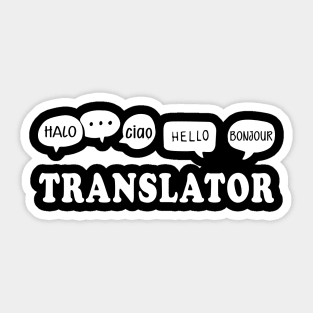 Translator Sticker